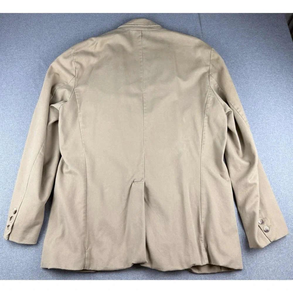 Old Navy Classic Tailored Men's XL Khaki Cotton Sport Coat Blazer 3 Button